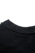 Black Ribbed Knit Lapel Neck Curvy Sweater
